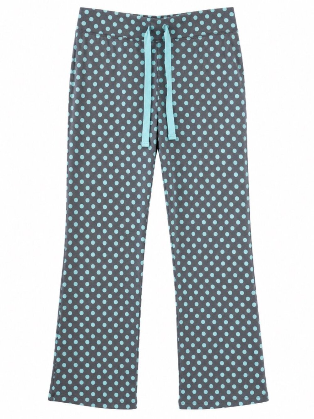 Cynthia Rowley Womens Polka Dot Lounge Pants Gray & Light Blue XL Cotton/Modal B